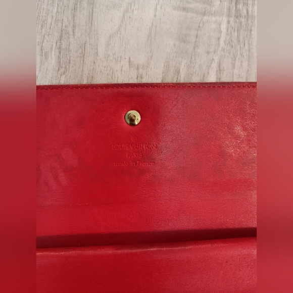 Louis Vuitton Vernis Porte Trevor International Wallet RED - Picture 8 of 14